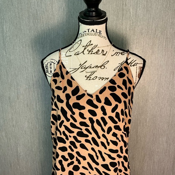 Kathleen Barnes The Drop Leopard Print Sleeveless Maxi Dress Size Medium - Picture 12 of 12
